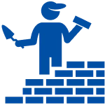 stone foundation repair icon